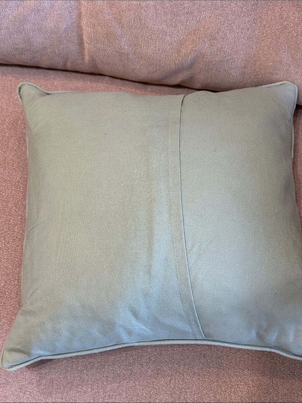 Decorative Teal Throw Pillow with Silver Embroidered Damask Motif